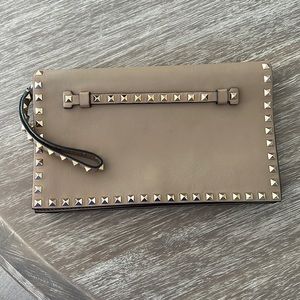 Valentino rockstud flap clutch